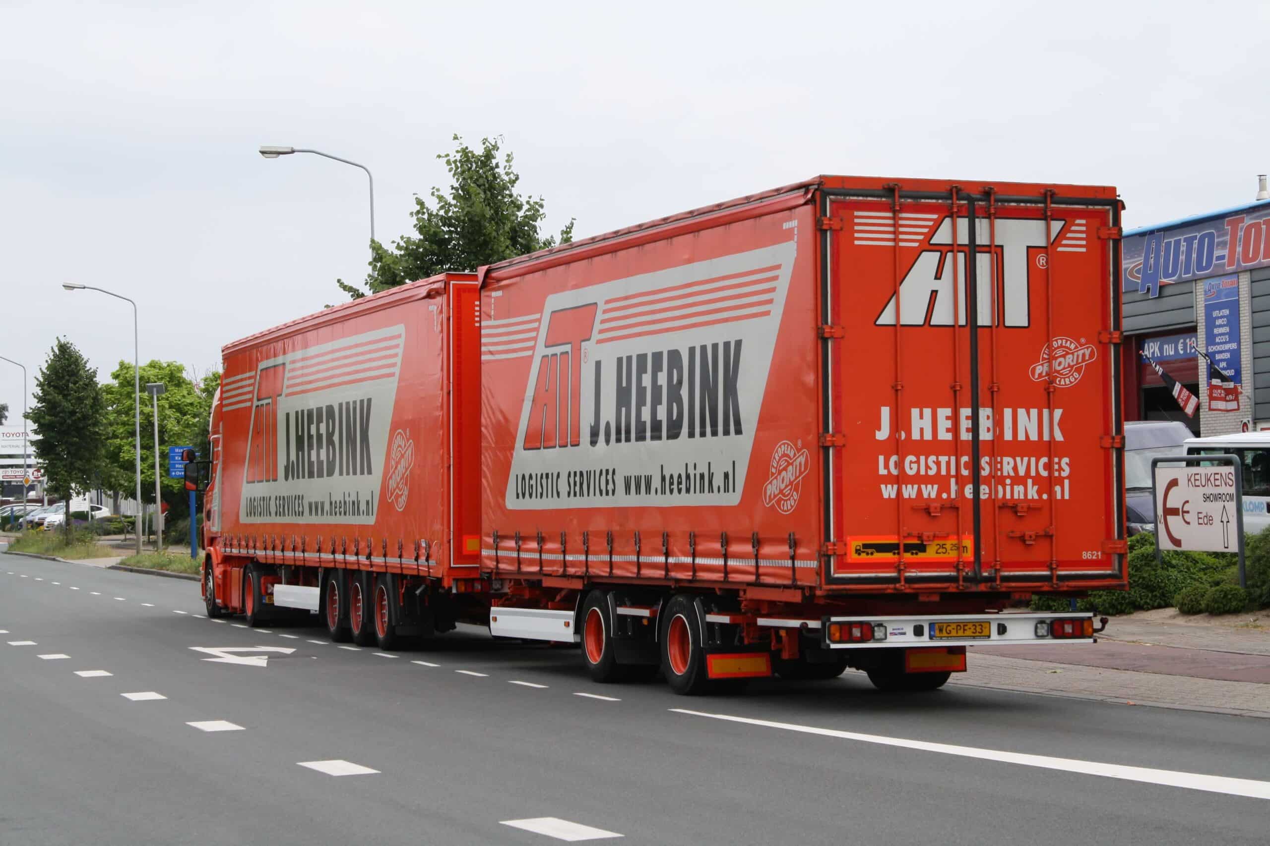 vrachtwagen heebink openbare weg